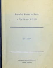 Tapa de Evangelical academy and parish in West Germany, 1945-1961