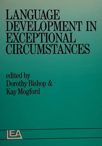 Tapa de Language development in exceptional circumstances