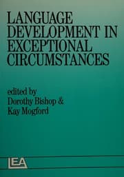 Tapa de Language development in exceptional circumstances
