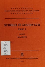Tapa de Scholia Graeca in Aeschylum quae exstant omnia