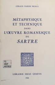Tapa de Métaphysique et technique dans l'oeuvre romanesque de Sartre
