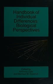 Tapa de Handbook of Individual Differences