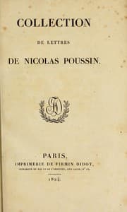 Tapa de Collection de lettres de Nicolas Poussin