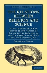 Tapa de The relations between religion and science