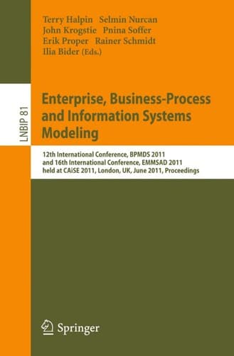 Tapa de Enterprise, Business-Process and Information Systems Modeling
