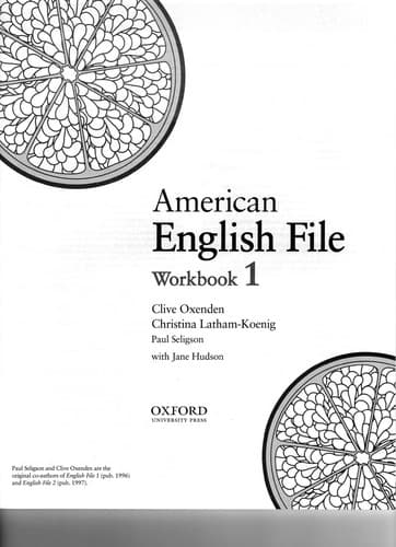 Tapa de American English File 1.