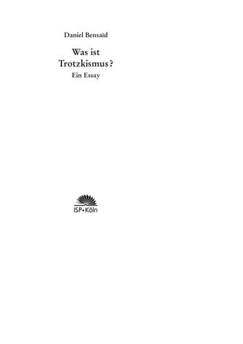 Tapa de Was ist Trotzkismus?