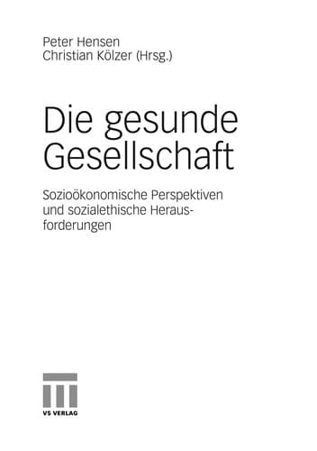 Tapa de Die gesunde Gesellschaft