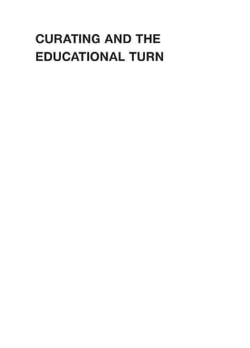 Tapa de Curating and the educational turn