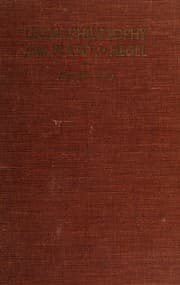 Tapa de Legal philosophy from Plato to Hegel