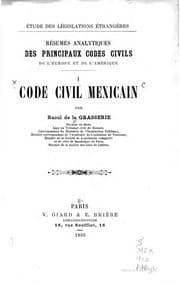 Tapa de Code civil mexicain