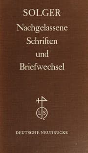 Tapa de Nachgelassene Schriften und Briefwechsel