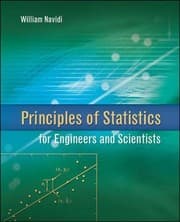 Tapa de Principles of Statistics for Engineers and Scientists