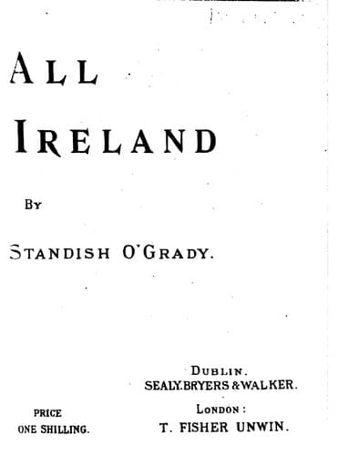 Tapa de All Ireland.