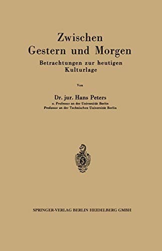 Tapa de Zwischen Gestern und Morgen