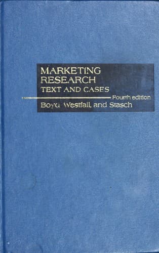Tapa de Marketing research