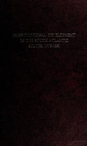 Tapa de Constitutional development in the South Atlantic States, 1776-1860