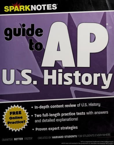 Tapa de SparkNotes guide to AP U.S. history