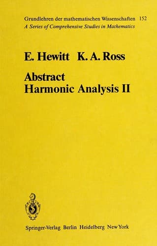 Tapa de Abstract Harmonic Analysis