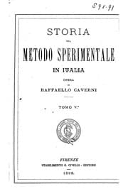 Tapa de Storia del metodo sperimentale in Italia