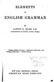 Tapa de Elements of English grammar