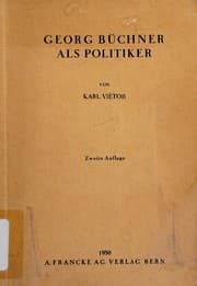 Tapa de Georg Büchner als Politiker