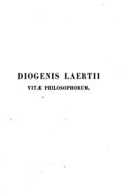 Tapa de Diogenis Laertii De clarorum philosophorum vitis, dogmatibus et apophthegmatibus libri decem