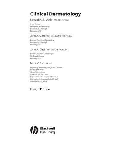 Tapa de Clinical dermatology