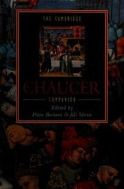 Tapa de The Cambridge Chaucer companion