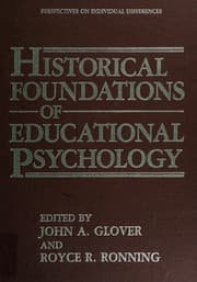 Tapa de Historical foundations of educational psychology