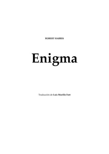 Tapa de Enigma [Spanish text]