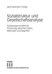 Tapa de Sozialstruktur und Gesellschaftsanalyse