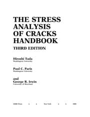 Tapa de The stress analysis of cracks handbook