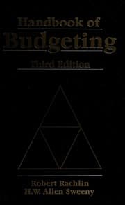 Tapa de Handbook of budgeting