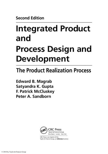 Tapa de Integrated product and process design and development