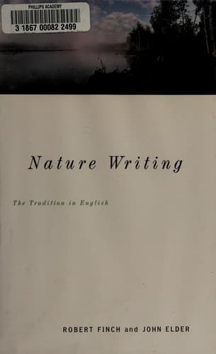 Tapa de Nature writing