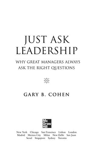 Tapa de Just ask leadership