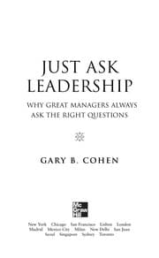Tapa de Just ask leadership