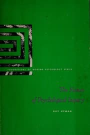 Tapa de The nature of psychological inquiry