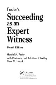 Tapa de Feder's suceeding as an expert witness