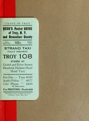 Tapa de Beck's pocket guide of Troy, N.Y. ...