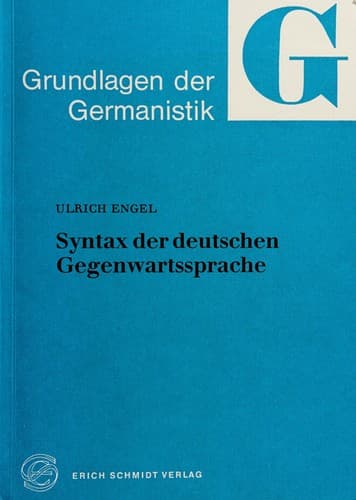 Tapa de Syntax der deutschen Gegenwartssprache