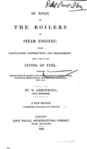 Tapa de An Essay on the Boilers of Steam Engines: Their Calculation, Construction ..