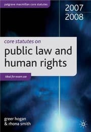 Tapa de Core Statutes Public Law and Human Rights