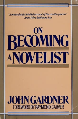 Tapa de On becoming a novelist