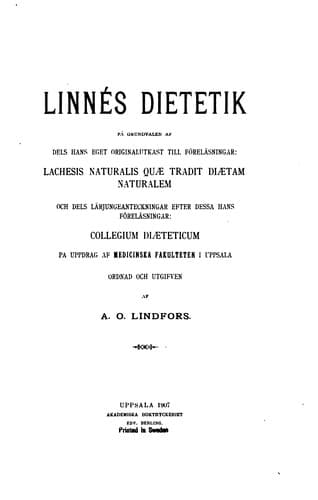 Tapa de Linnés dietetik