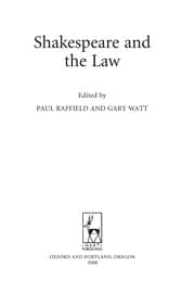 Tapa de Shakespeare and the law