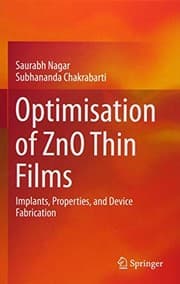 Tapa de Optimisation of ZnO Thin Films