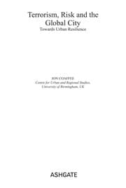 Tapa de Terrorism, risk and the city: towards urban resilience