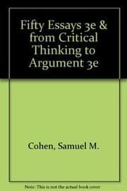 Tapa de Fifty Essays 3e & From Critical Thinking to Argument 3e